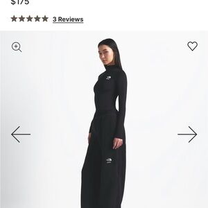 The North Face X SKIMS Black Wide-Leg Sherpa Pants